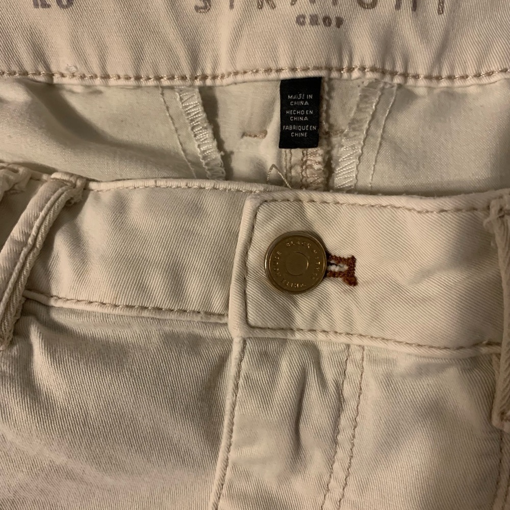 White House Black Market Womens Lightweight Cream Pants. Super Comfy Size 8 EUC - Picture 6 of 8